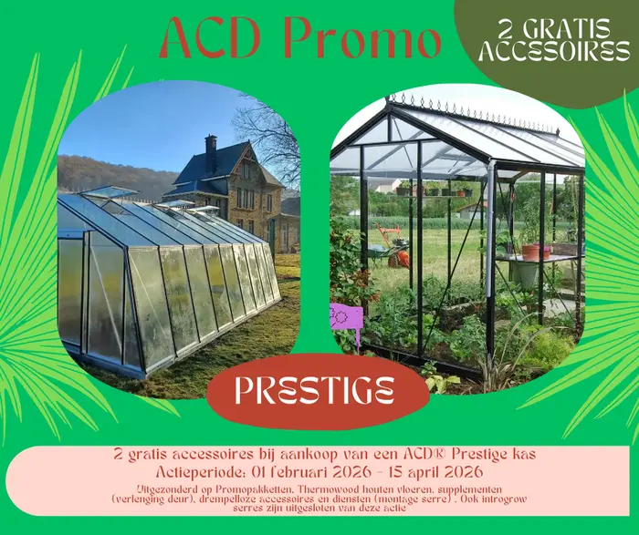 2 GRATIS accessoires bij aankoop van een ACD® Prestige kas