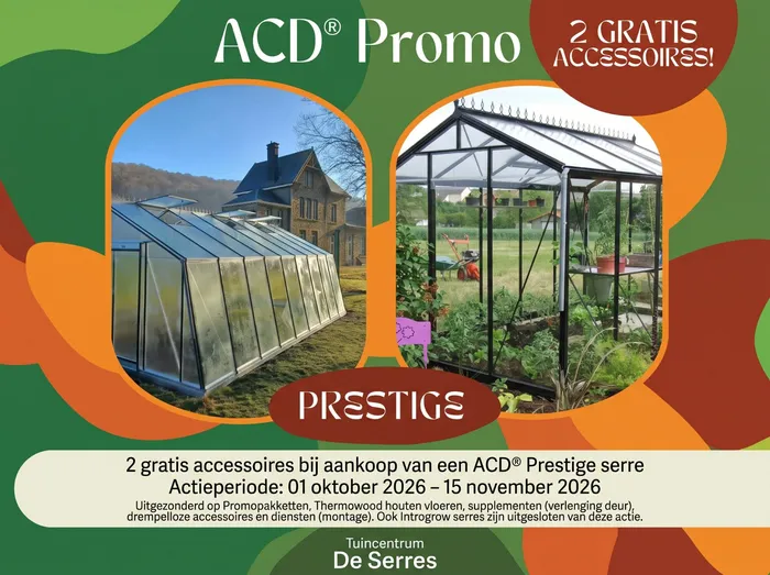 Najaarspromotie ACD® Prestige: Ontvang 2 gratis accessoires!