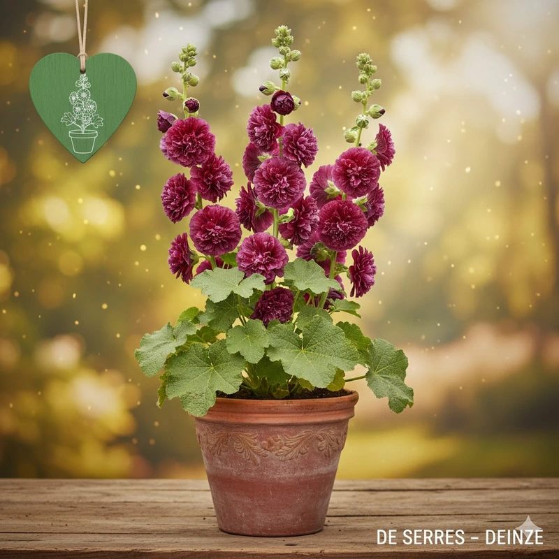 Alcea rosea 'Chater´s Purple' P10.5