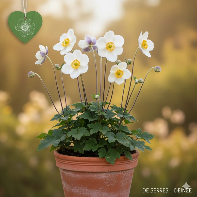 Anemone japonica 'Dreaming Swan' P9