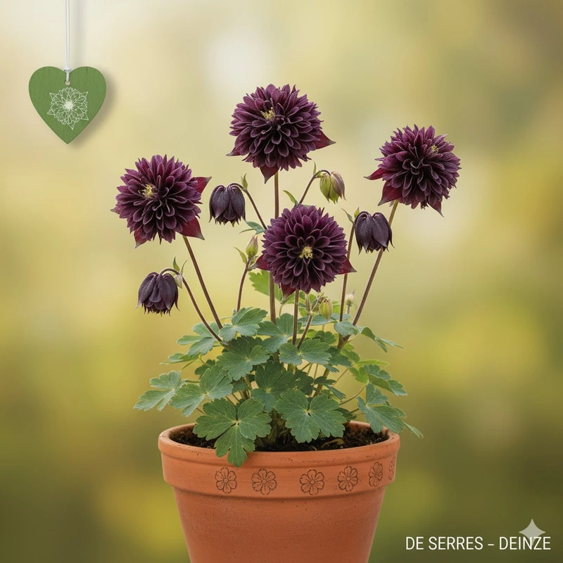 Aquilegia vulgaris 'Christa Barlow' P9