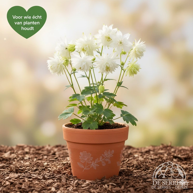 Aquilegia vulgaris 'White Barlow' P9