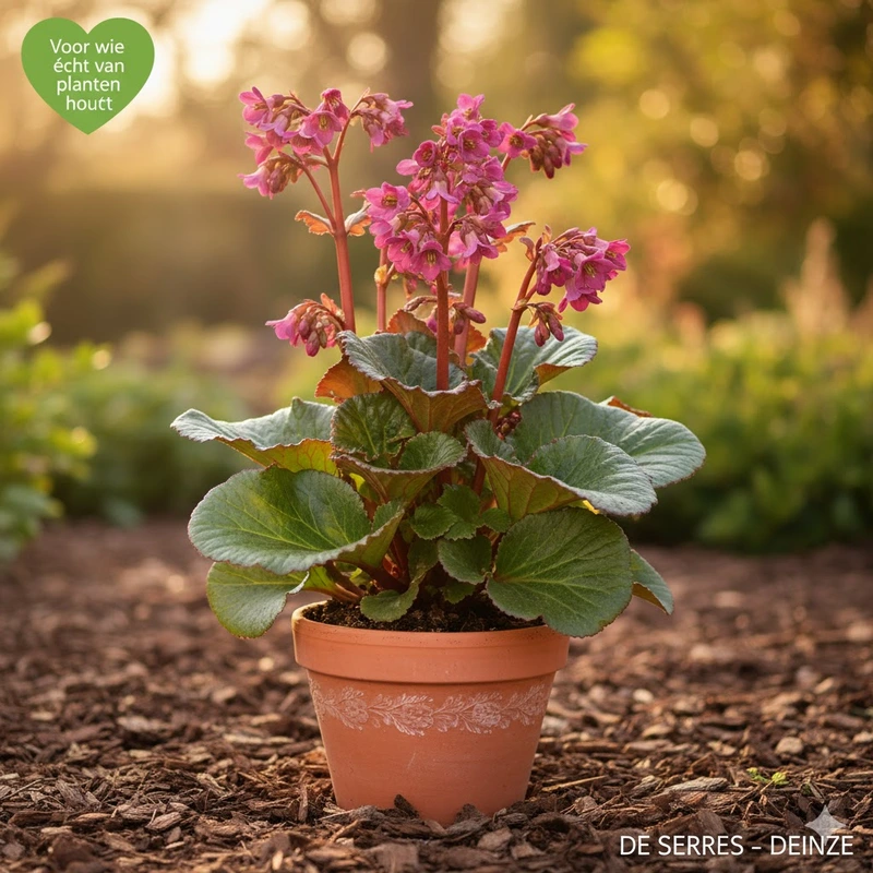 Bergenia cordifolia 'Bressingham Ruby' P9