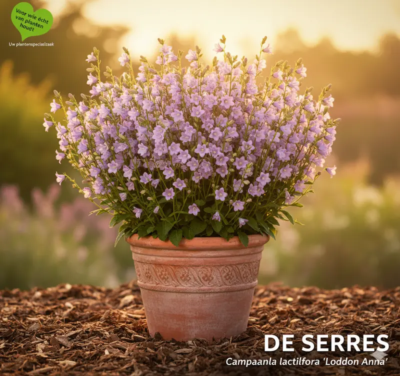 Campanula lactiflora 'Loddon Anne' P9