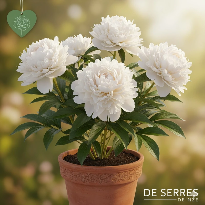 Paeonia lactiflora 'Charles White' C1