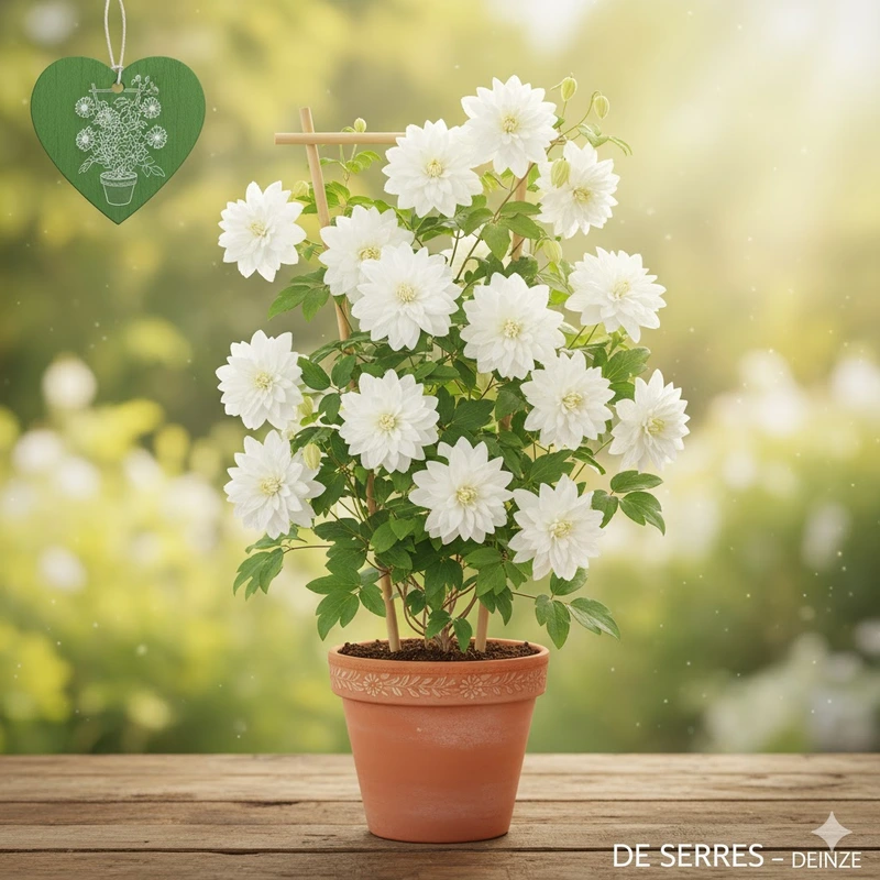 Clematis alpina 'Albina Plena' C (50- 60)