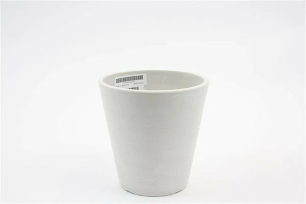 cocoon eco friendly pot  white stone 15*15  cm