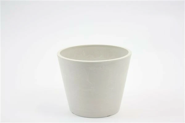 cocoon eco friendly pot  white stone 17*13.6  cm