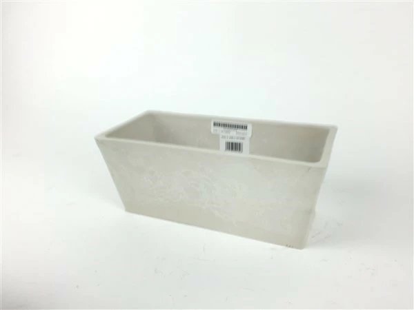 cocoon eco friendly pot  white stone 25.5*12*10 cm