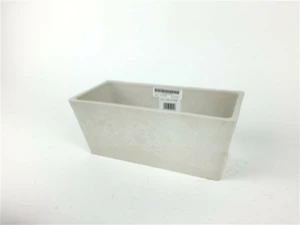cocoon eco friendly pot  white stone 25.5*12*10 cm