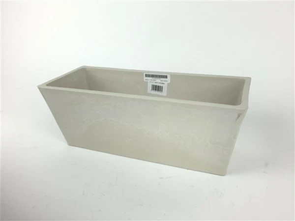 cocoon eco friendly pot  white stone 35*14*13  cm
