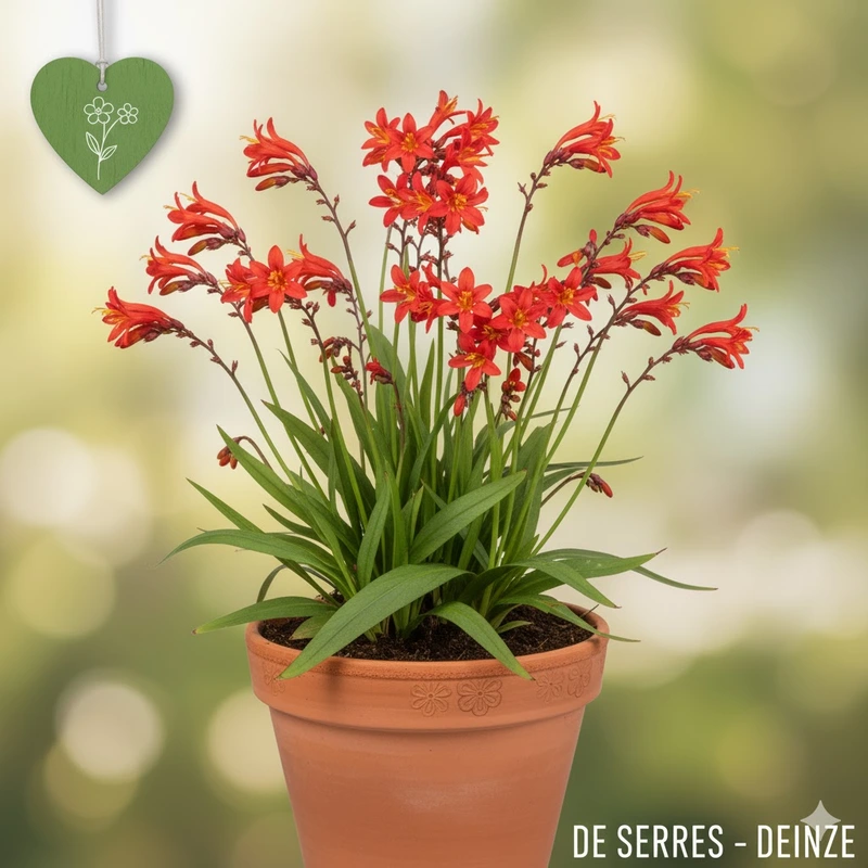 Crocosmia x crocosmiiflora 'Red King' P9