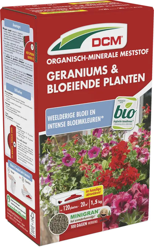 dcm geranium/bloeiende planten 1,5kg