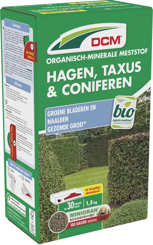 dcm meststof hagen/taxus/coniferen 1,5kg