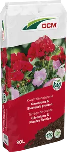 dcm potgr geranium/bloeiende planten 30l