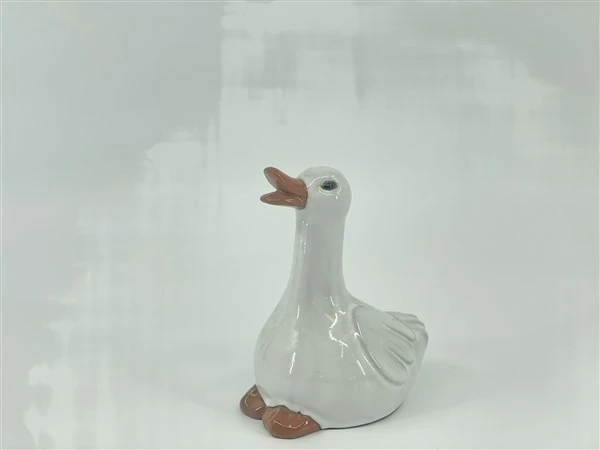duck glazed terracotta white 13*10*h16