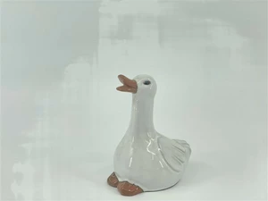 duck glazed terracotta white 13*10*h16