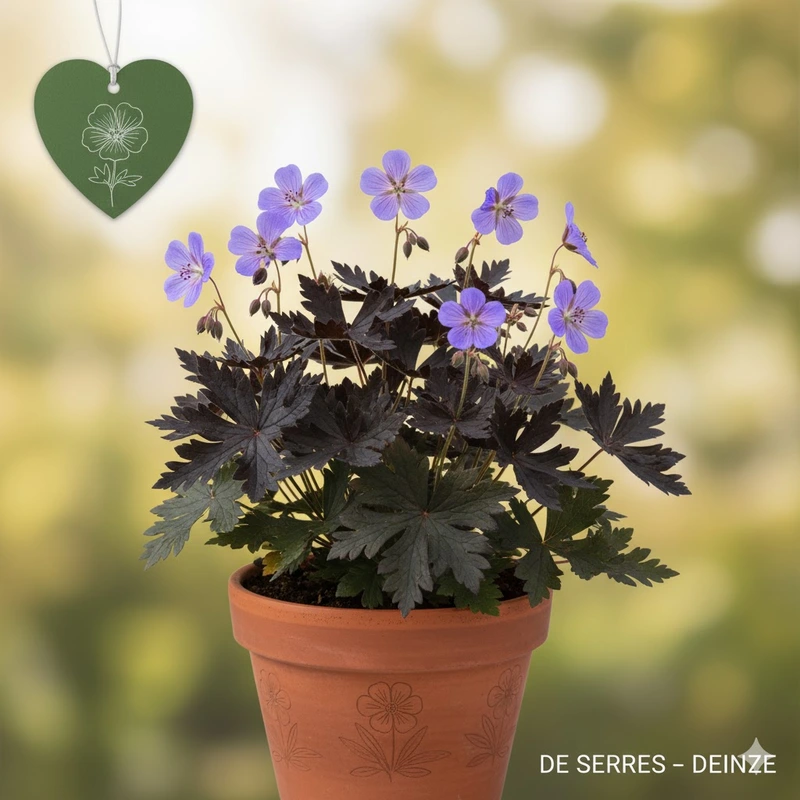 Geranium pratense 'Black Beauty'