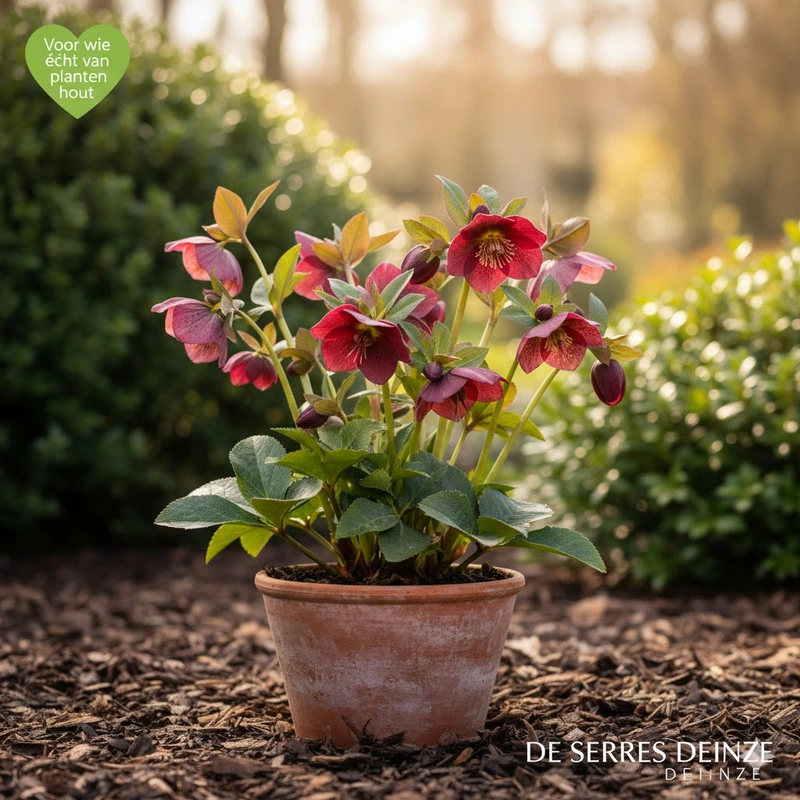 Helleborus orientalis 'Red Hybrids' P9