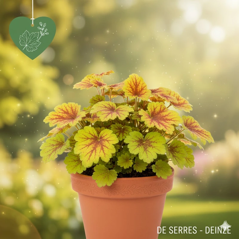 Heucherella alba 'Golden Zebra' P9