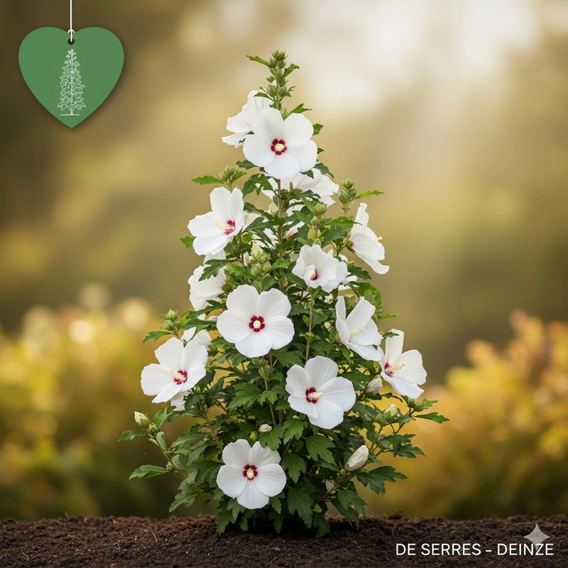 Hibiscus syriacus 'Flower Tower White'® C12 (175-200)