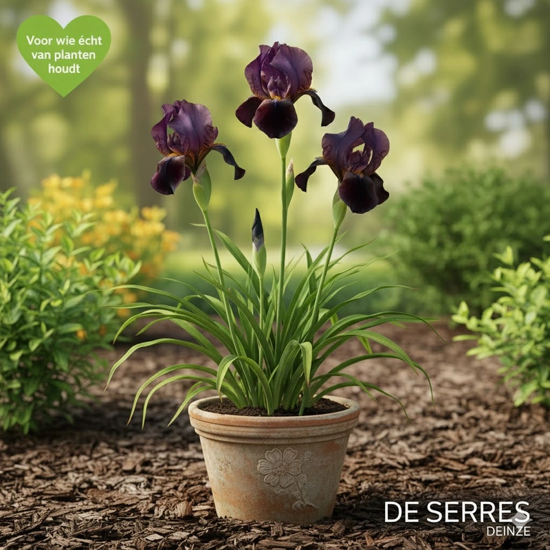 Iris x germanica 'Black Knight' P9