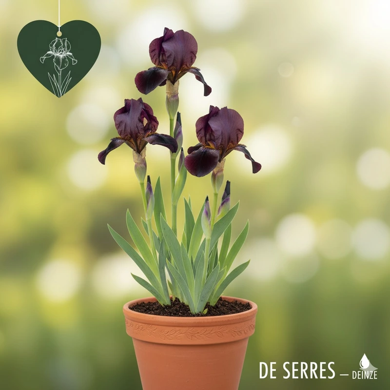 Iris x germanica 'Superstition' P9