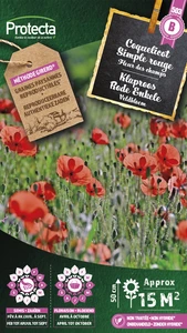 klaproos rode enkele