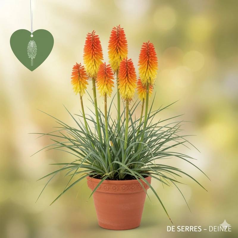 Kniphofia uvaria 'Wrexham Buttercup' P9