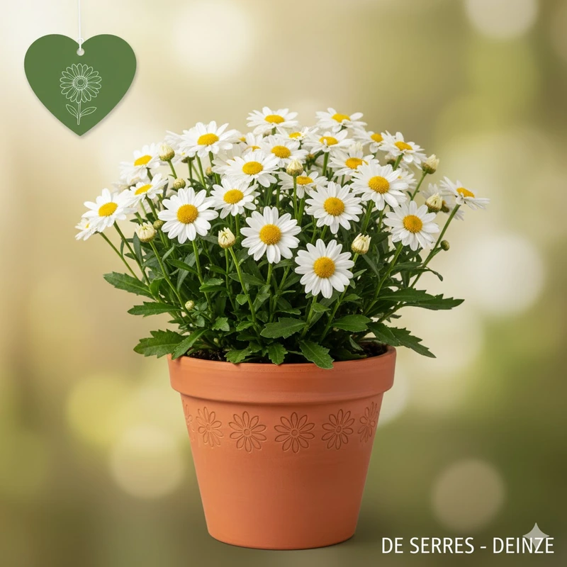 Leucanthemum x superbum 'Dwarf Snow Lady' P9