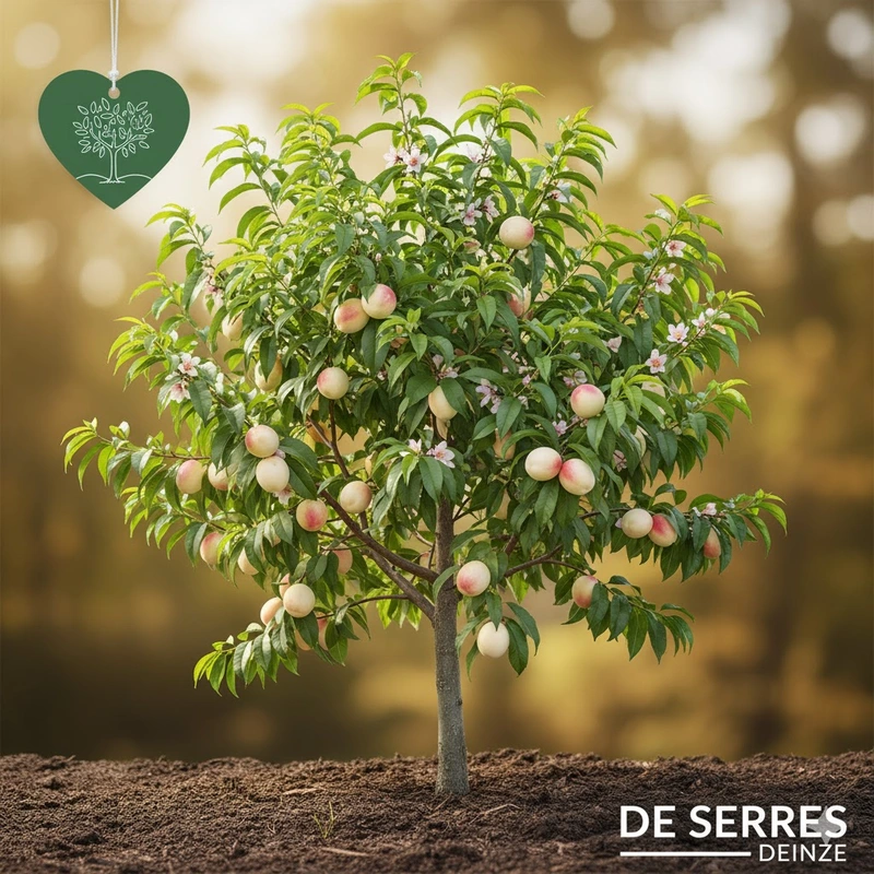 Prunus persica var. nucipersica 'Madame Blanchet' C7,5