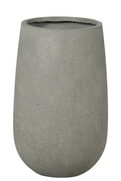 rd. light fiber concrete pot-plain-sandy 36x36x56