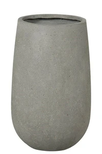 rd. light fiber concrete pot-plain-sandy 36x36x56