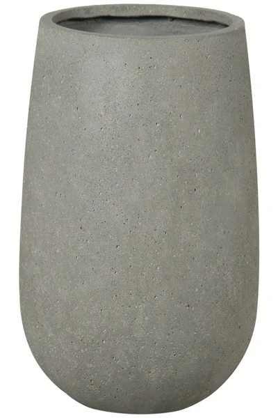 rd. light fiber concrete pot-plain-sandy 40x40x66