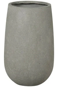 rd. light fiber concrete pot-plain-sandy 40x40x66