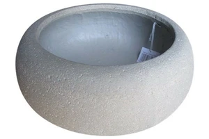 rd. light fiber concrete pot sandy cement-36x36x14