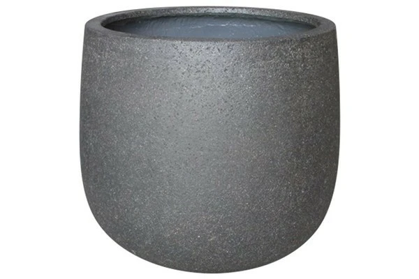 rd. light fiber-concrete  pot - size 40.5x40.5x36