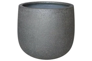 rd. light fiber-concrete  pot - size 40.5x40.5x36