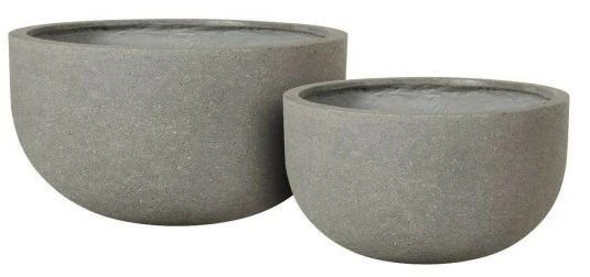 rd. light fiber-concrete  pot- size 50.0x50.0x31.0
