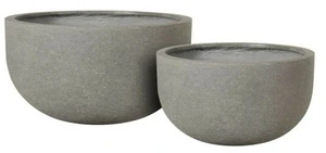 rd. light fiber-concrete  pot- size 50.0x50.0x31.0