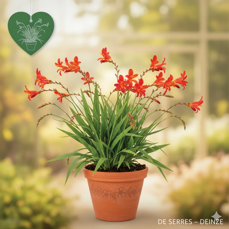 Crocosmia x crocosmiiflora 'Red King' P11