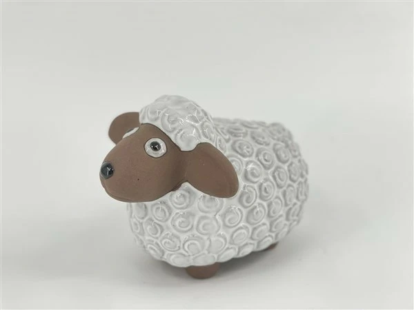 Schaap wit S  d20.5 x 14 x 15.5*h