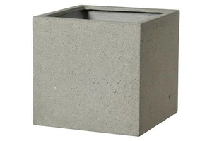 sq. light fiber-concrete pot - air hole - 50*50*50