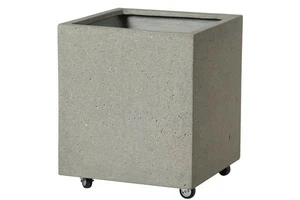 sq.light fiber-concrete pot wheels airhole55x55x66