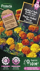 tagetes dubbel dwerg gemengd