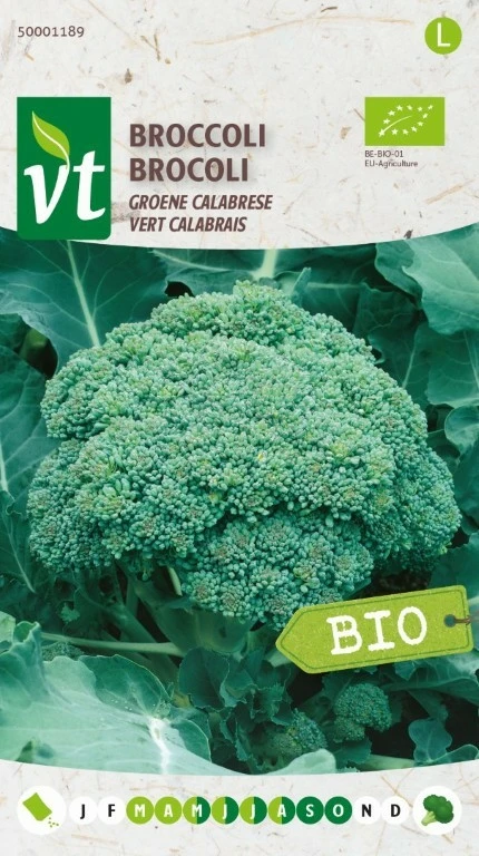 VT BROCCOLI GROENE CALABRESE BE-BIO-01