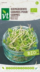 VT KIEMGROENTE ROZE RADIJS BE-BIO-01